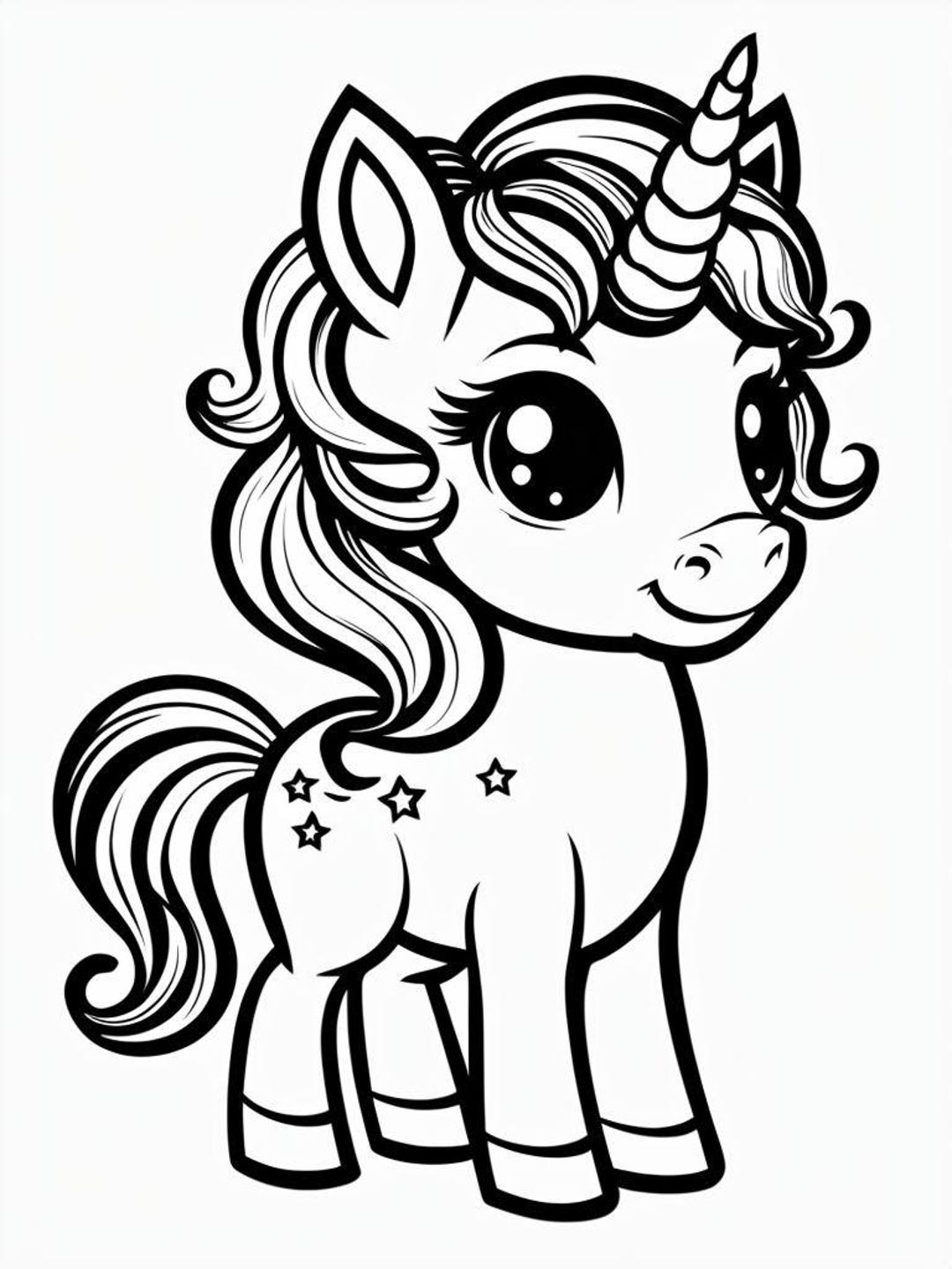 15 Magical Unicorn Coloring Pages – Printable Digital Download for Kids ...