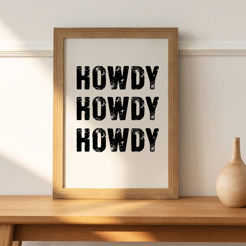 Howdy Svg, Howdy Rope Letter Svg, Howdy Western Letters, Distressed