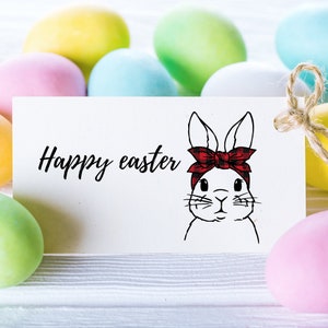 Easter Bunny Face svg, Cute Bunny Faces svg, Easter Bunny svg, Bunny Silhouette, Kids Easter svg