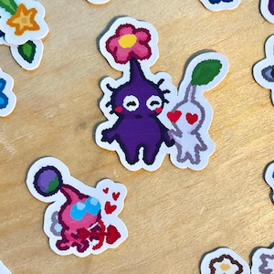 Pikmin Valentines sticker set