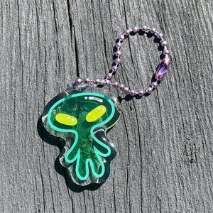 See-through Alien Epoxy Charm