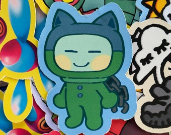 Tomo Vinyl Sticker (tamagotchi inspired)
