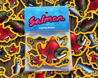 Salmon sticker pack