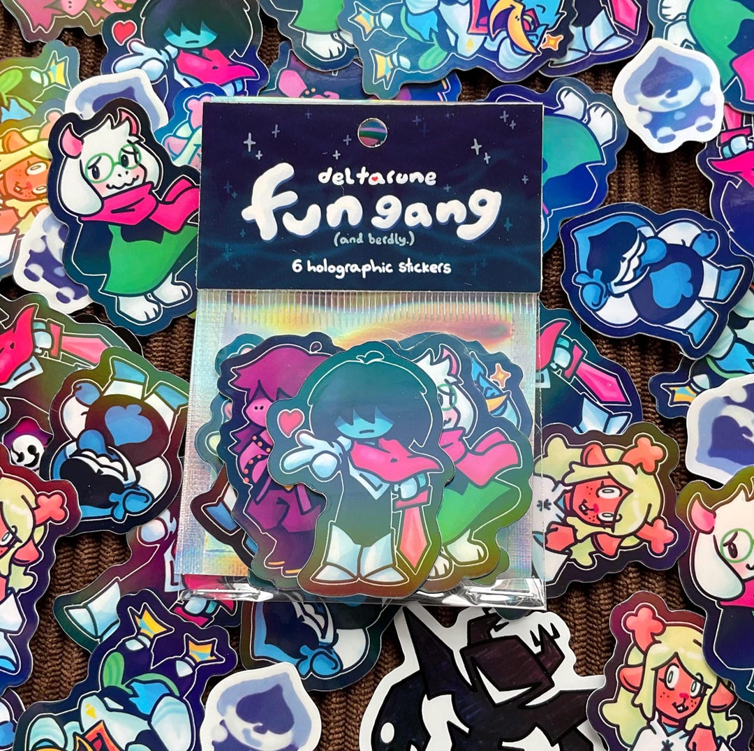 Deltarune Holographic Sticker Pack - Etsy New Zealand