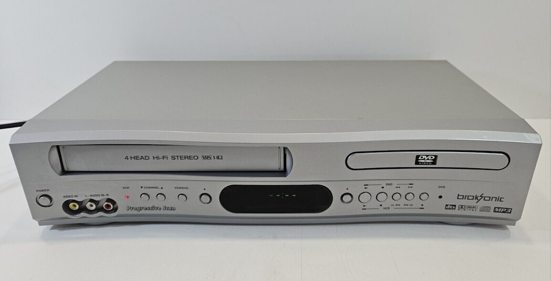 Broksonic Dvcr810 VHS/DVD Dual Combo Player Tested & Working Includes