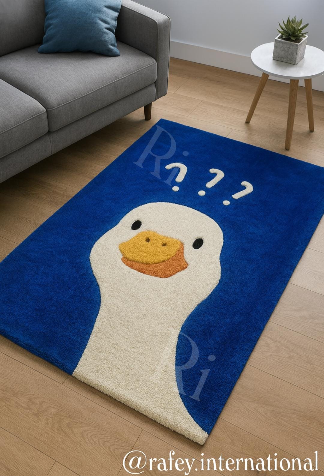 Pink Duck Rug Handmade Tufted Rug Cute Duck Rug for Kids Room Cartoon Animal Carpet ...