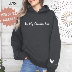 En mi sudadera con capucha de la era del pollo, sudadera con capucha del dueño del pollo, suéter de pollo, sudadera de pollo divertida, regalo de Navidad,