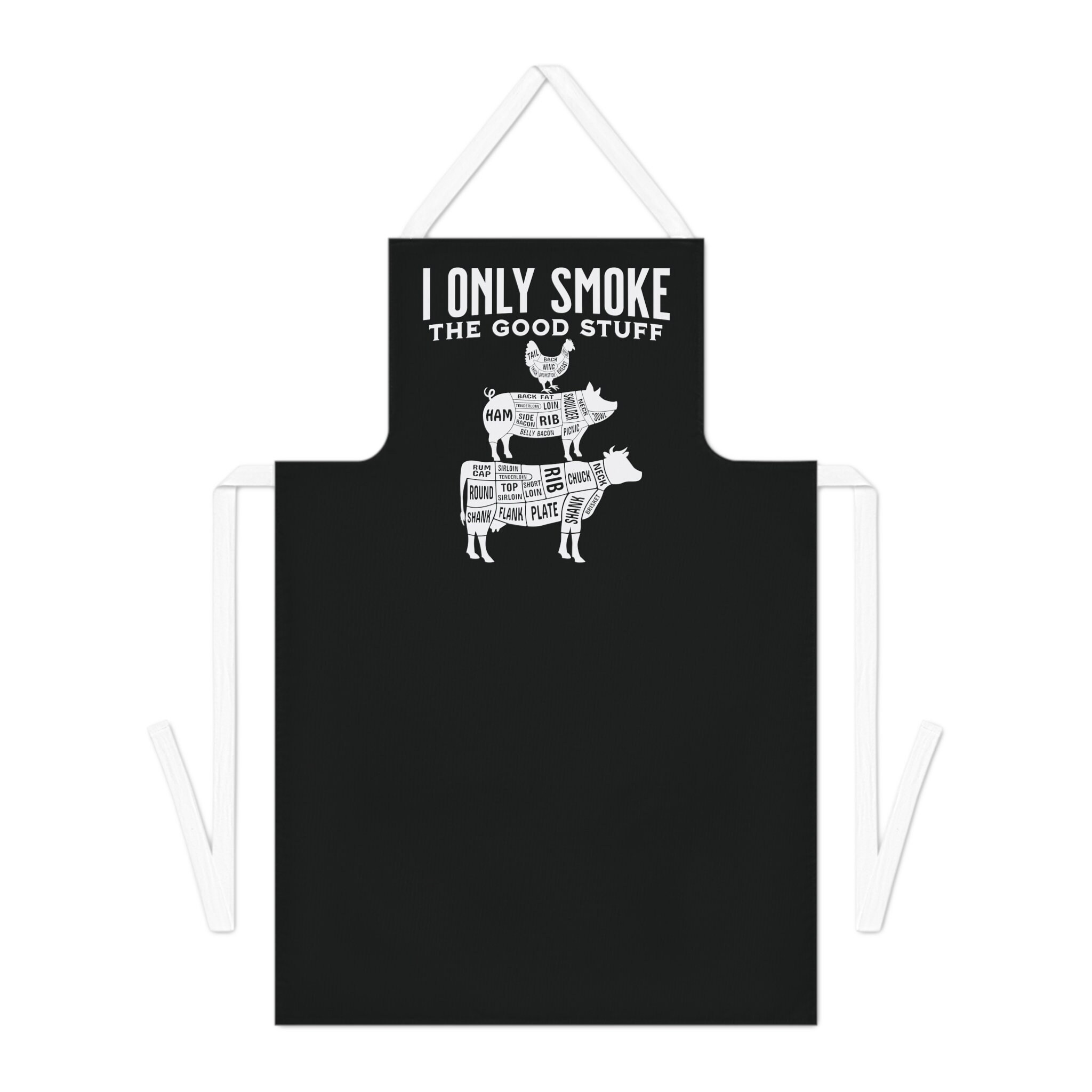 I Only Smoke the Good Stuff Adult Apron, Meat Smoker Apron, Father's Day, BBQ Grills, Pitmaster, Gift for Dad, Grilling Apron, Groomsmen