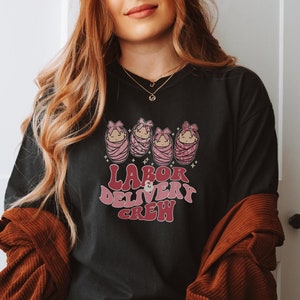 Monochromatic Labor and Delivery Comfort Colors® Shirt LD T-shirt Cute LD Nurse Appreciation Gift Retro Pink Labor and Delivery Tee