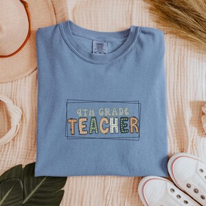 Fourth Grade Teacher Comfort Colors Shirt, Comfort Colors Teacher Tshirt, 4th Grade Teacher Appreciation Gift, New 4th Grade Teacher Gift