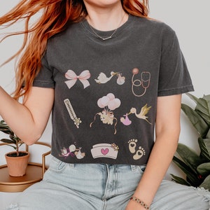 Coquette Labor and Delivery Nurse Comfort Colors® Shirt, Cute LD Nurse Appreciation Gift, New LD Nurse Gift, L&D Squad Hospital Tee