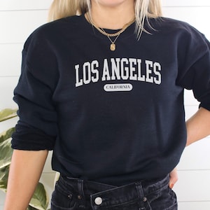 Los Angeles Sweatshirt LA Crewneck California Souvenir Moving Away Gift Vacation Memory Tourist Present Student Gift Streetwear Casual Top