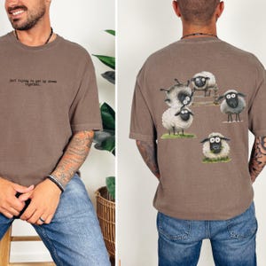 Funny Sheep Comfort Colors® Shirt, Sheep T-Shirt, Cute Sheep Tee, Farm Animal Shirt, Animal Lover Gift, Nature Lover Tee, Sheep Lover Gift