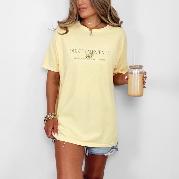 Dolce Far Niente Lemon Blouse H&m Comfort Colors Dolce Far