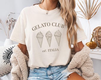 Italian Summer Comfort Colors T-Shirt: Gelato Club, Amalfi Coast
