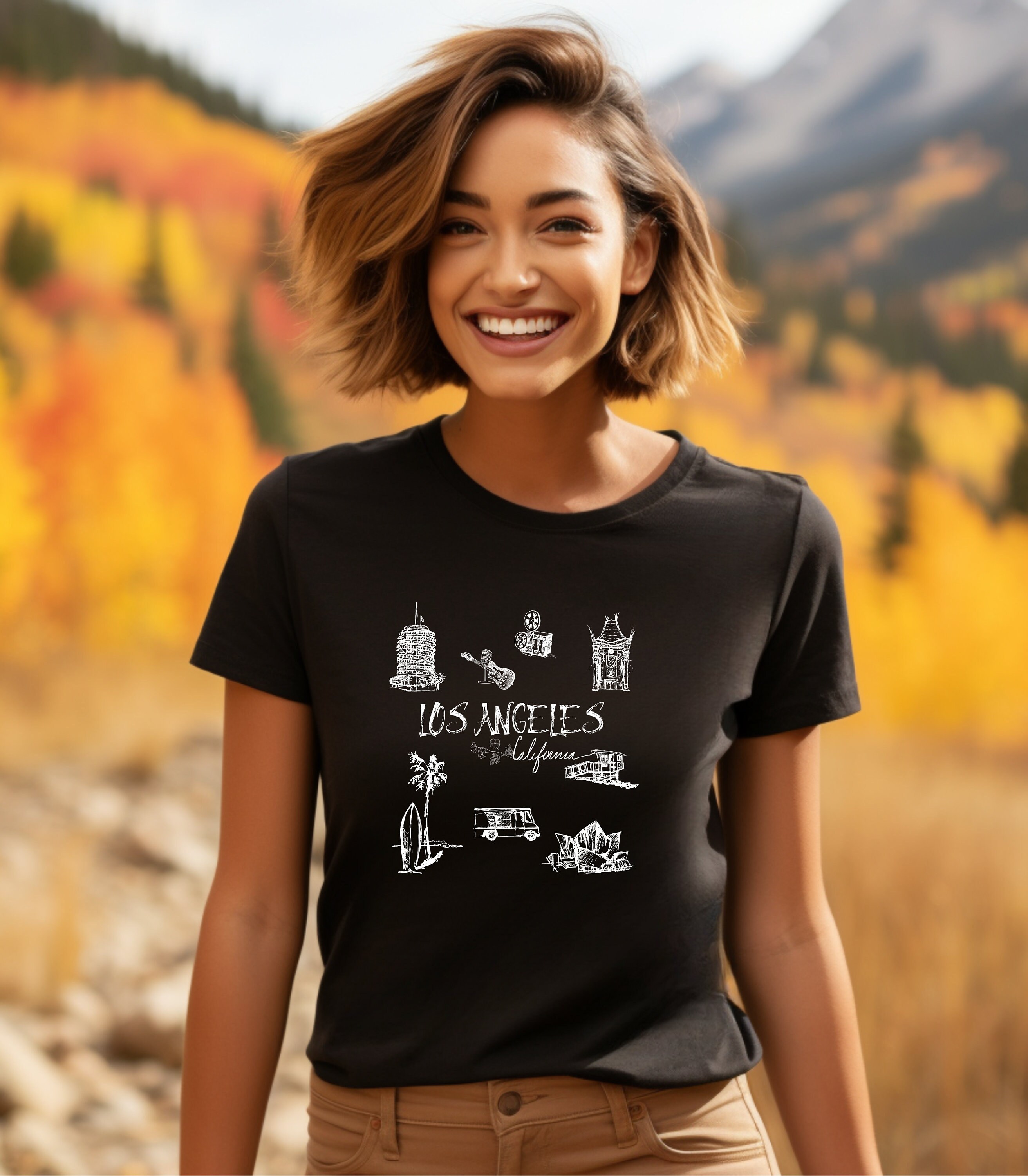 Downtown Girl Aesthetics Los Angeles Shirt California USA Tee - Etsy
