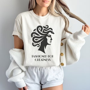 Medusa Comfort Colors Tshirt, Greek Mythology Shirt,  Dark Academia Clothing, Mythology Lover Gift, Medusa Gift, GRL Power Tee, Greek Shirt