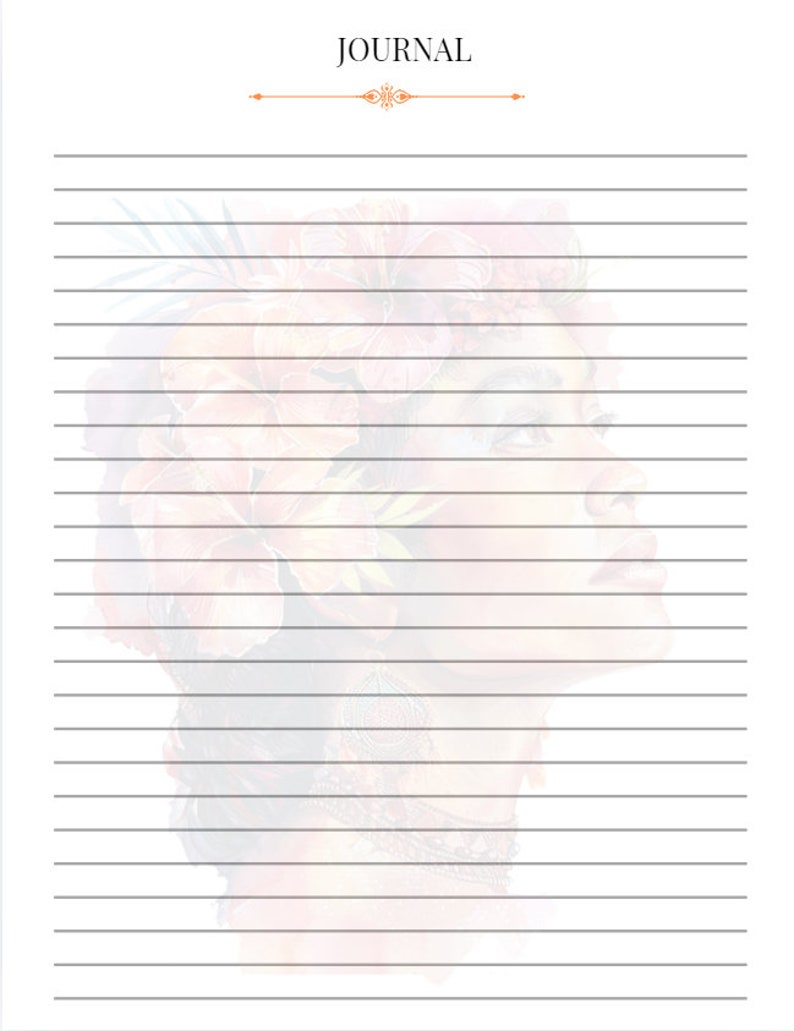Printable Stationery, Blank & Lined Paper With a Beautiful Image of a ...