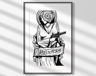 Prinzessin Leia Star Wars Pin-Up Art Print