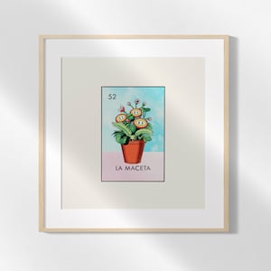 Super Mario Brothers Loteria Karte Feuerblume Pirahna Pflanze