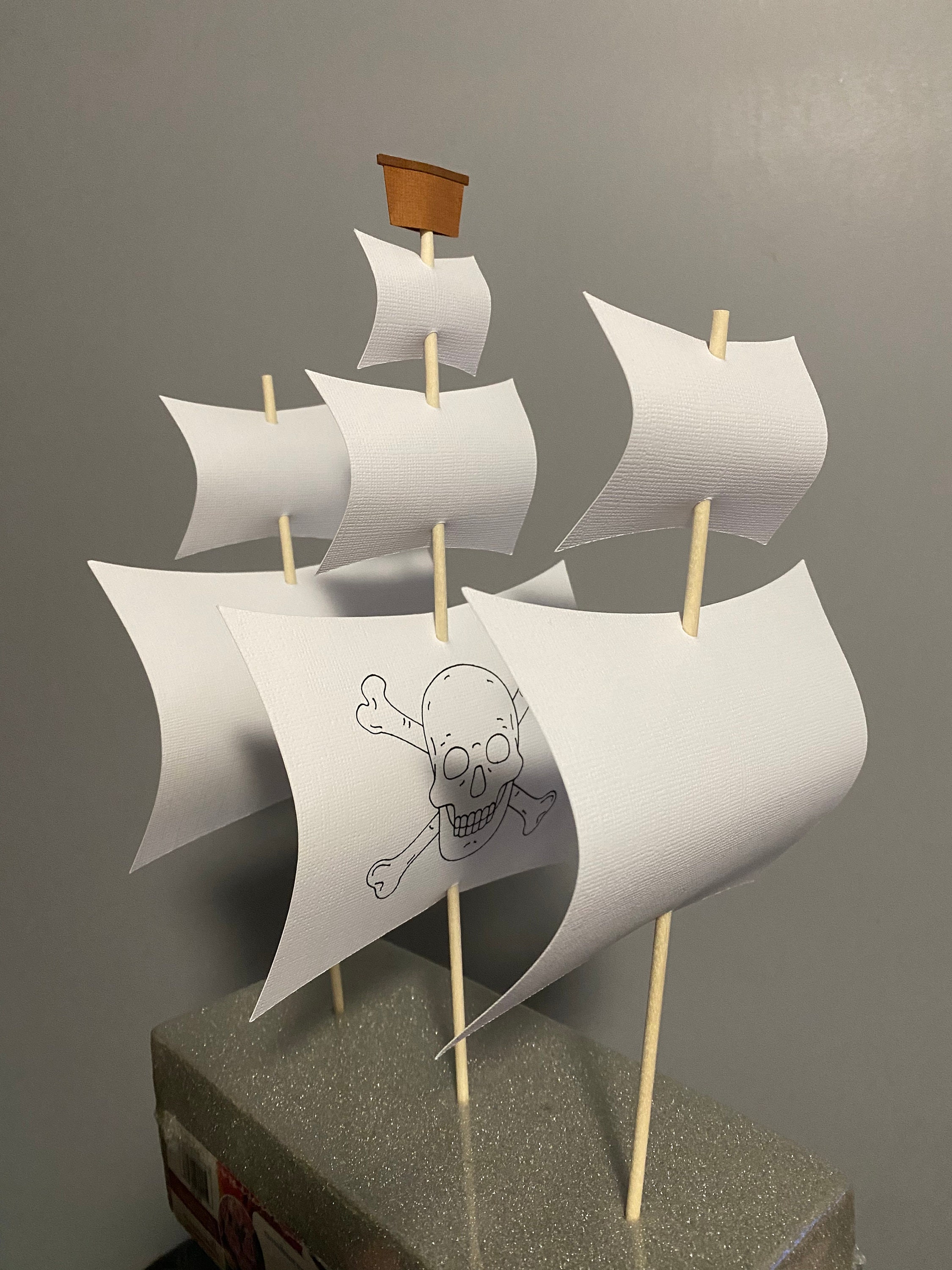 3D Pirate Boat Sail Cake Toppers - Etsy