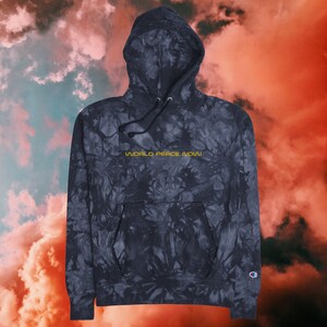 Champion tie-dye hoodie — Unisex — WORLD PEACE NOW