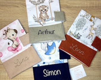 Protège carnet de santé personnalisé bébé – cadeau naissance personnalisé – couverture carnet de santé bébé – cadeau baby shower – fait main