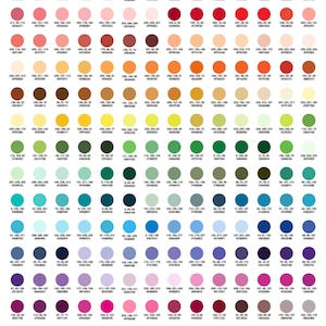 PDF Digital Print of Color Test Chart - DTG Color Swatch Test Prints Palettes