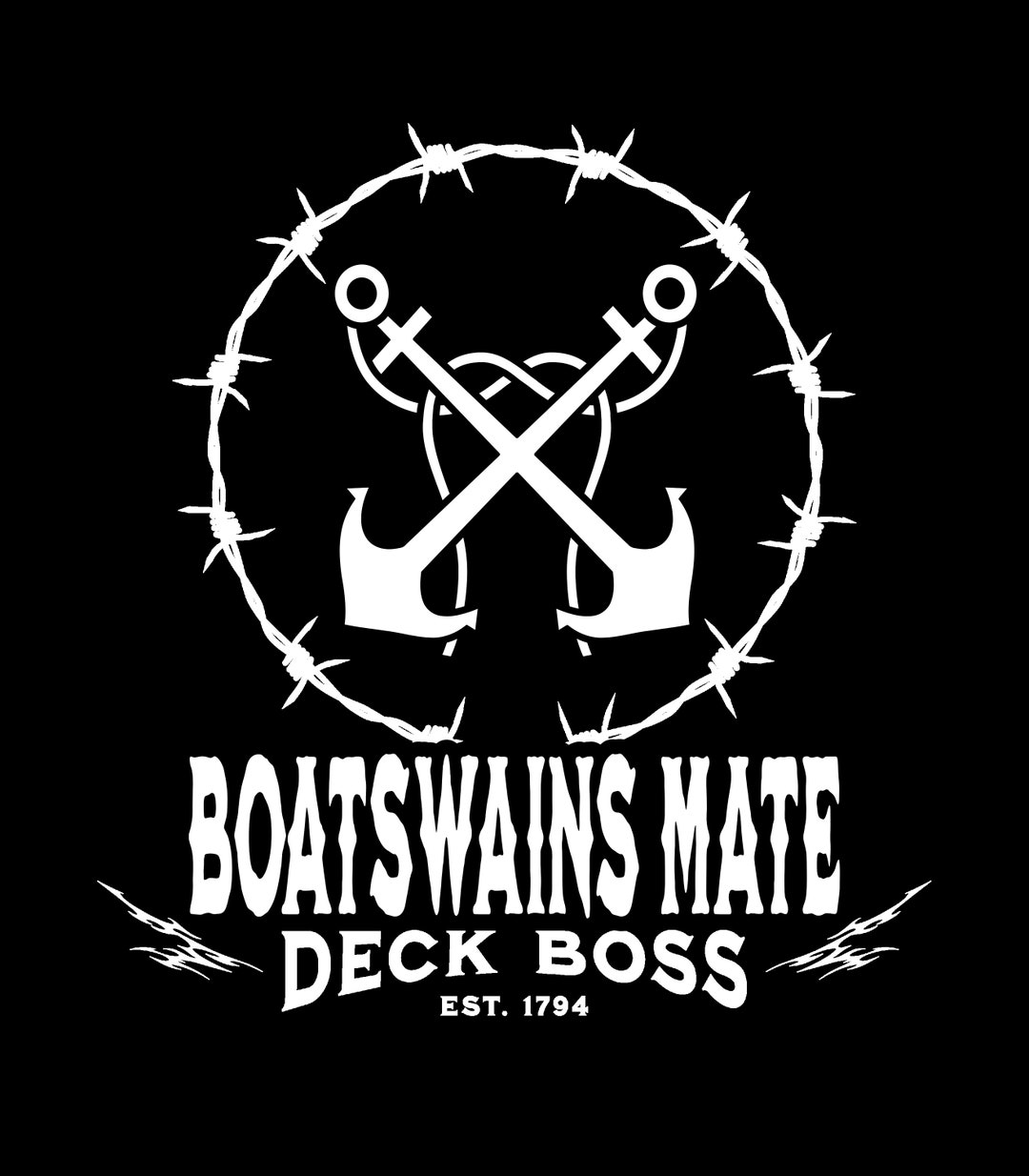 U.S Coast Guard Boatswain's Mate Tshirt Deck Boss Tee USCG Shirt Etsy