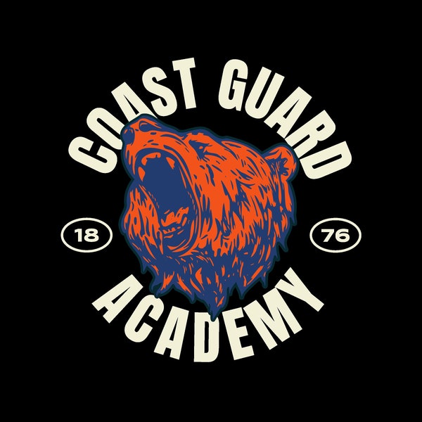 U.S Coast Guard Academy Bear t-shirt - USCGA Mascot Shirt - Coastie Tee