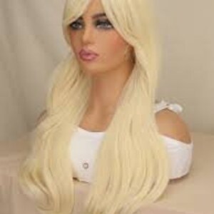 Blonde wig etsy barbie sale