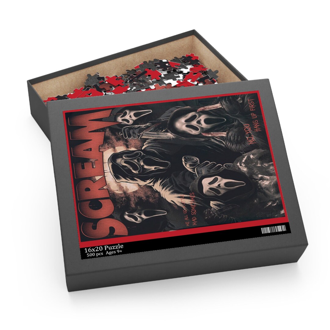 Ghostface Puzzle Scream Movie Adult Puzzle Halloween Etsy