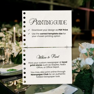 Elopement Announcement Wedding Newspaper Template, Printable Intimate Weddings Announcement, We Eloped, Editable Canva Template, 014 image 9