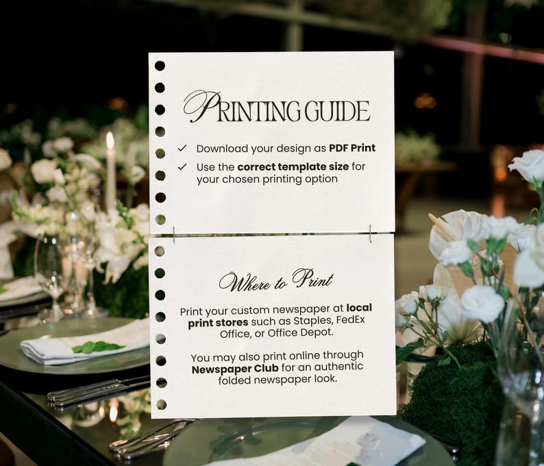 Elopement Announcement Wedding Newspaper Template, Printable Intimate Weddings Announcement, We Eloped, Editable Canva Template, 014 image 9