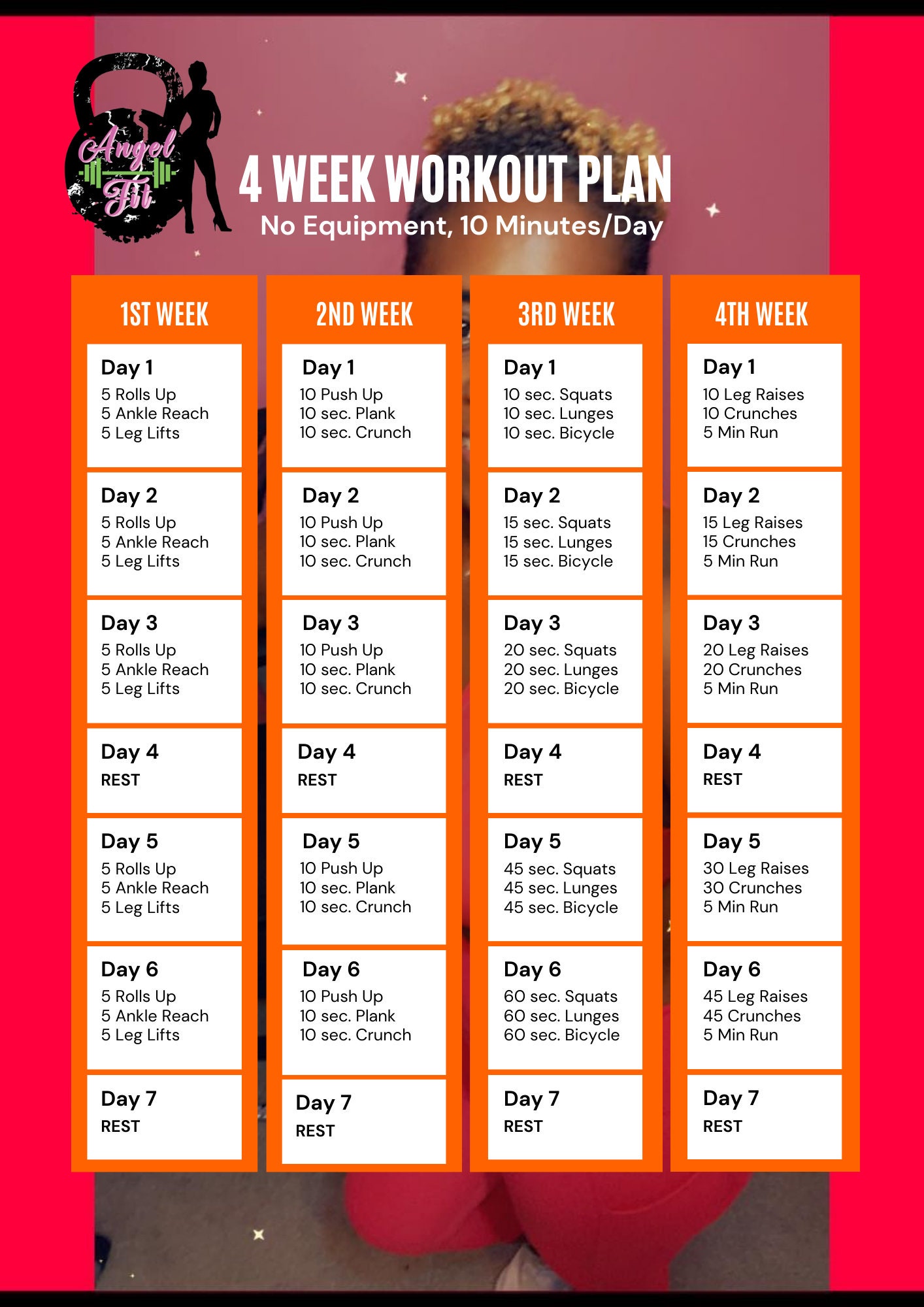 No equipment weekly workout plan best sale