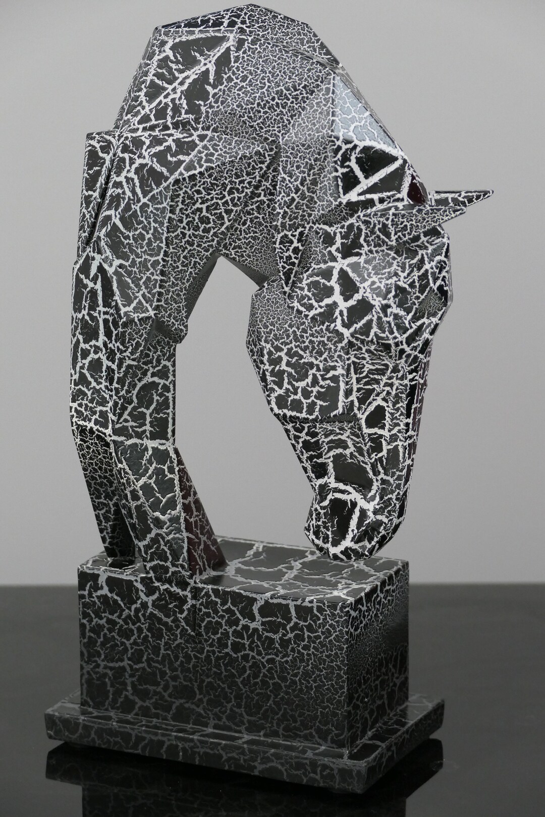 Resin Horse Head Sculpture 28 Cm High Pop Art / Modern Art / Etsy