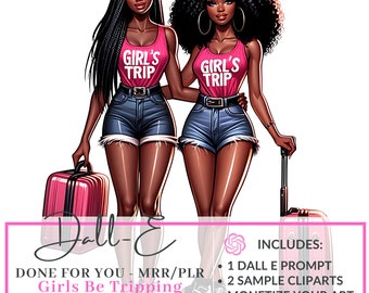 Done For You: Dall e Prompt Guide | Dall e PLR | Private reseller rights | Girls tripping | Done for you digital products resell rights