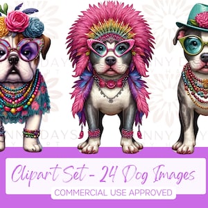 Dog Clip Art Collection: Playful Designs for Crafts, POD, and DIY Projects - Instant Digital Download - Animal Clip Art - Dog Images - PNGs