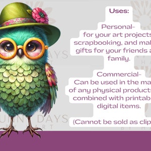 Owl Clip Art Collection: Playful Designs for Crafts, POD, and DIY ...