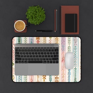 Nature Strips Designer Desk Mat | Neoprene Non-Slip Mouse Pad | Home Office, Gaming, Workstation Accessory | Gaming Mouse Pad | Mouse Pad