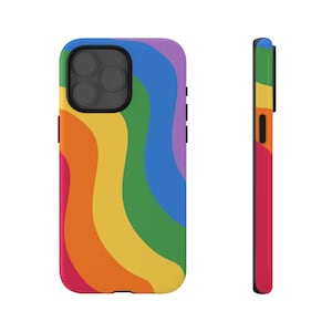 iPhone 15 Case: Cute Colorful Rainbow - iPhone Protective Tough Case for iPhone 15, iPhone 15 Plus, iPhone15 Pro, & iPhone15 Pro Max
