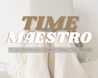 Time Maestro - Libro electrónico Domine la gestión del tiempo - Aumente la productividad y alcance objetivos - Guía digital de gestión del tiempo - Descarga instantánea en PDF