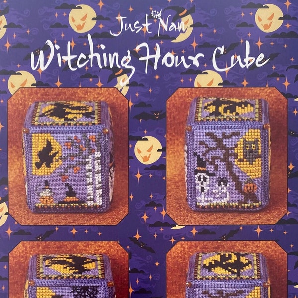 Just Nan JN303 Witching Hour Cube With Embellishments Brand New Cross Stitch Kit