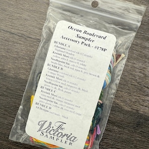 Victoria Sampler OOP 178P Ocean Boulevard Sampler Accessory Pack Brand New Cross Stitch