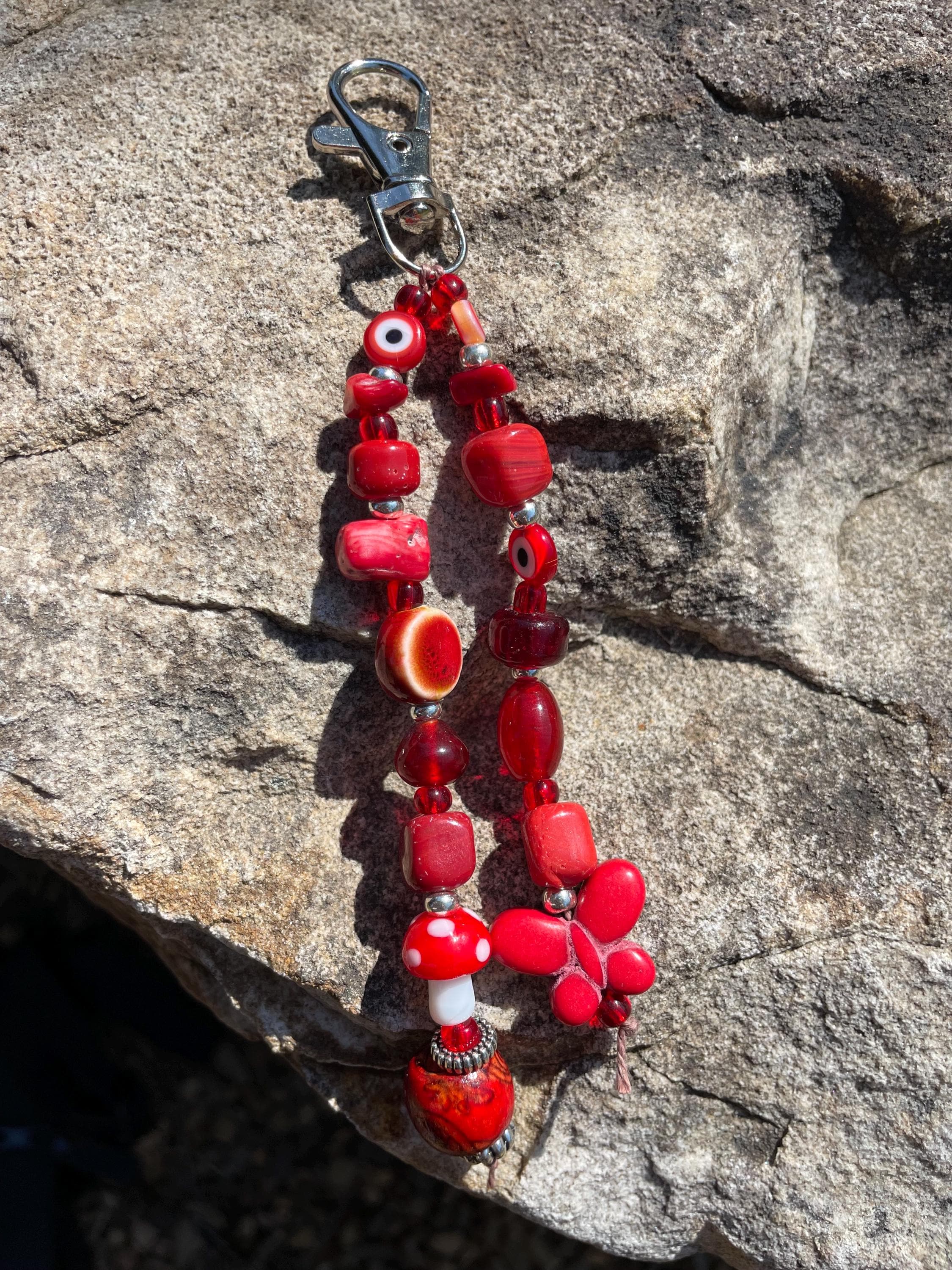 Butterfly Bead Keychain - Etsy
