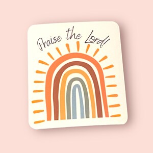 Lobe den Herrn, positive Affirmation, Glaube Aufkleber, Achtsamkeit Geschenk, Geschenk für sie, positive Zitate, Wellness Aufkleber, spirituelles Geschenk