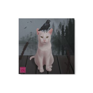 Cat and Crow | Art Print