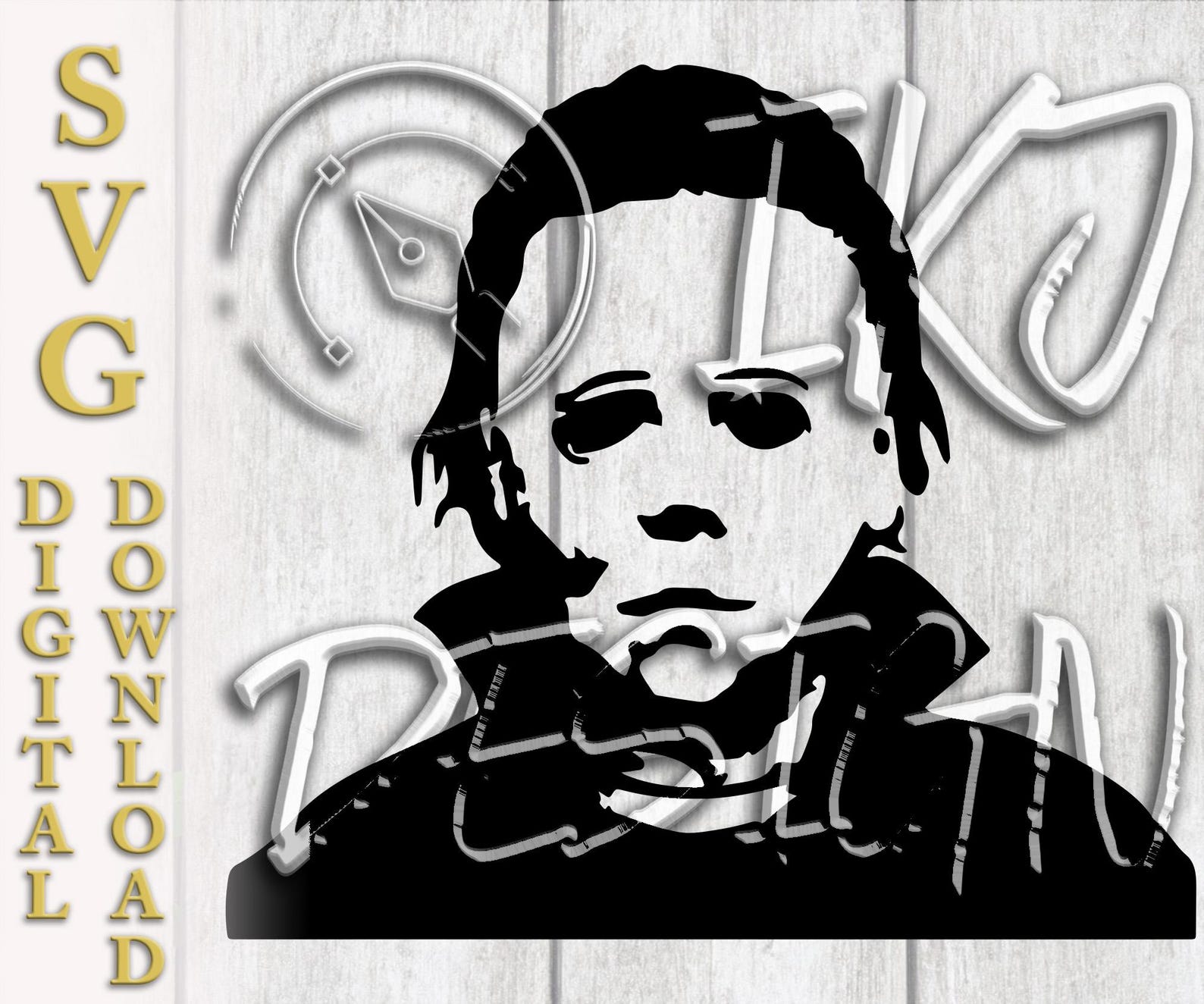 Halloween Scary Mask SVG PNG JPG Vector Art Raster Files Etsy