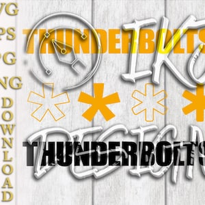 Thunderbolts*  SVG | EPS | png | jpg | Vector Art | Raster Art