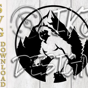 Circular Big Foot Walking SVG | Vector Art